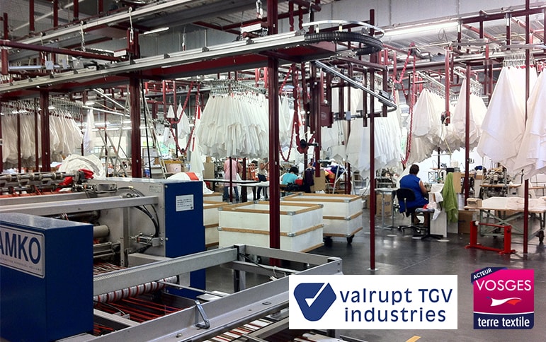 Valrupt TGV Industries entreprise textile vosges savoir faire local
