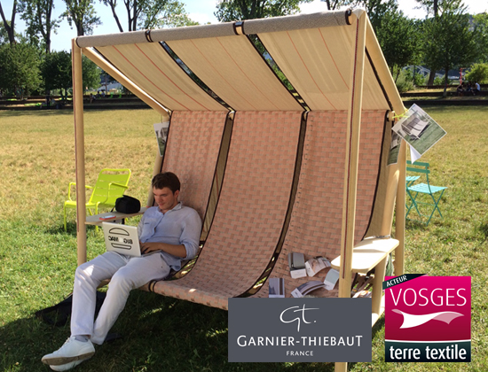 Garnier-Thiebaut agréée Vosges terre textile co-fabrique un banc 3.0