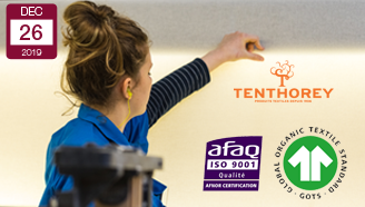Tissage-Tenthorey-certifié-ISO-9001-et-GOTS-tissu-Coton-à-la-Une