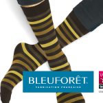 Chaussettes rayées fabriquées dans les Vosges par BLEUFORÊT