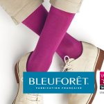 Chaussettes roses pour homme fabriquées par Bleuforêt