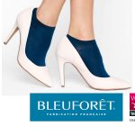 Socquettes bleues pour femme fabriquées dans les Vosges
