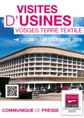 Communiqué de presse – Vosges terre textile, le label Made in Vosges fait visiter ses usines