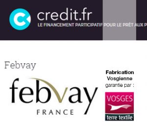Febvay soulève 100 000 euros pour développer son entreprise agréée Vosges terre textile